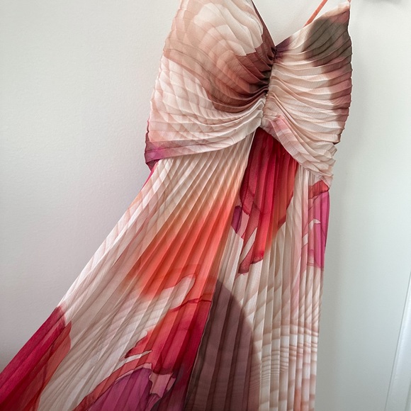 EXPRESS | Printed Sleeveless Pleated Maxi Dress | New | Blogger's Fave - Picture 3 of 4